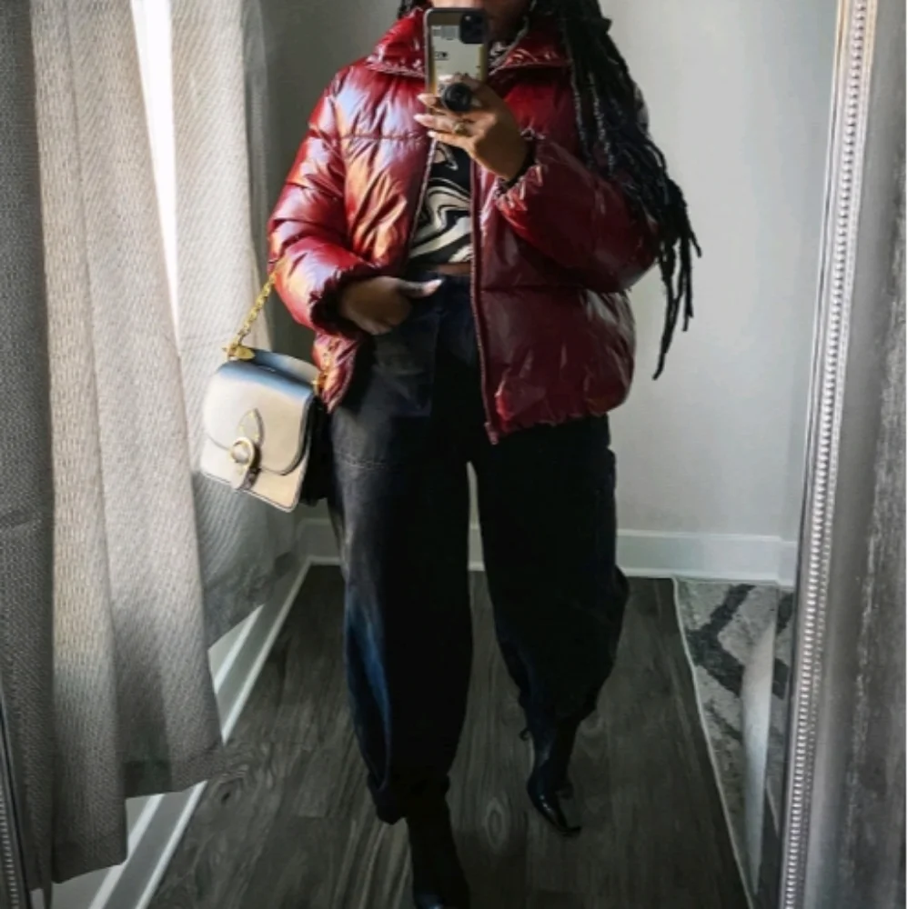A New Day | Wet Look Puffer Jacket - Picture 5 of 6